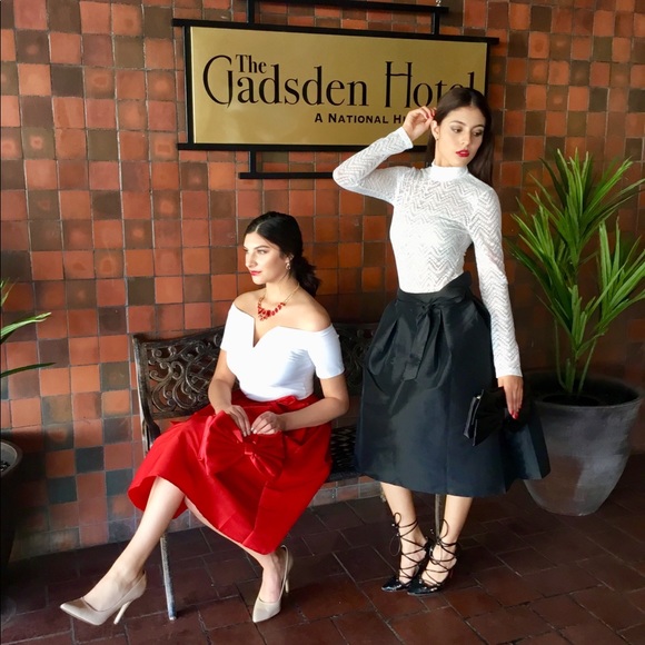 Black A Line Skirt-LAST ONE-CLEARANCE - Picture 2 of 6